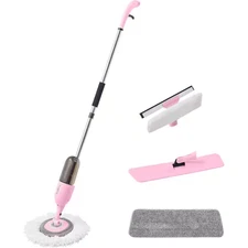 Clean Everywhere Microfiber Spray Mop Kit in Pink