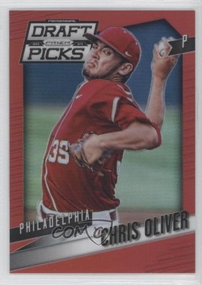 2014 Panini Prizm Perennial Draft Picks Red Prizm 13/100 Chris Oliver #31 0f8