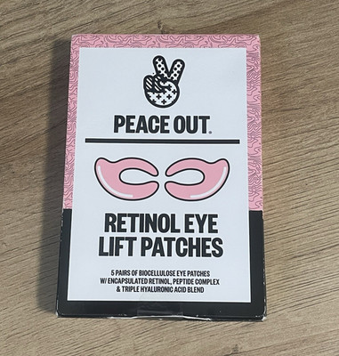 Peace Out Retinol Eye Lift Under-Eye Patches w/ Retinol + HA for Dark Circles