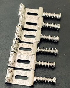 Fender Player Strat 10.5mm Narrow Bridge Saddles for Stratocaster Genuine 2-1/16