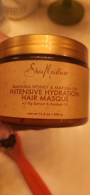 SHEA MOISTURE INTENSIVE HYDRATION HAIR MASQUE, MANUKA HONEY & MAFURA OIL 11.5 oz