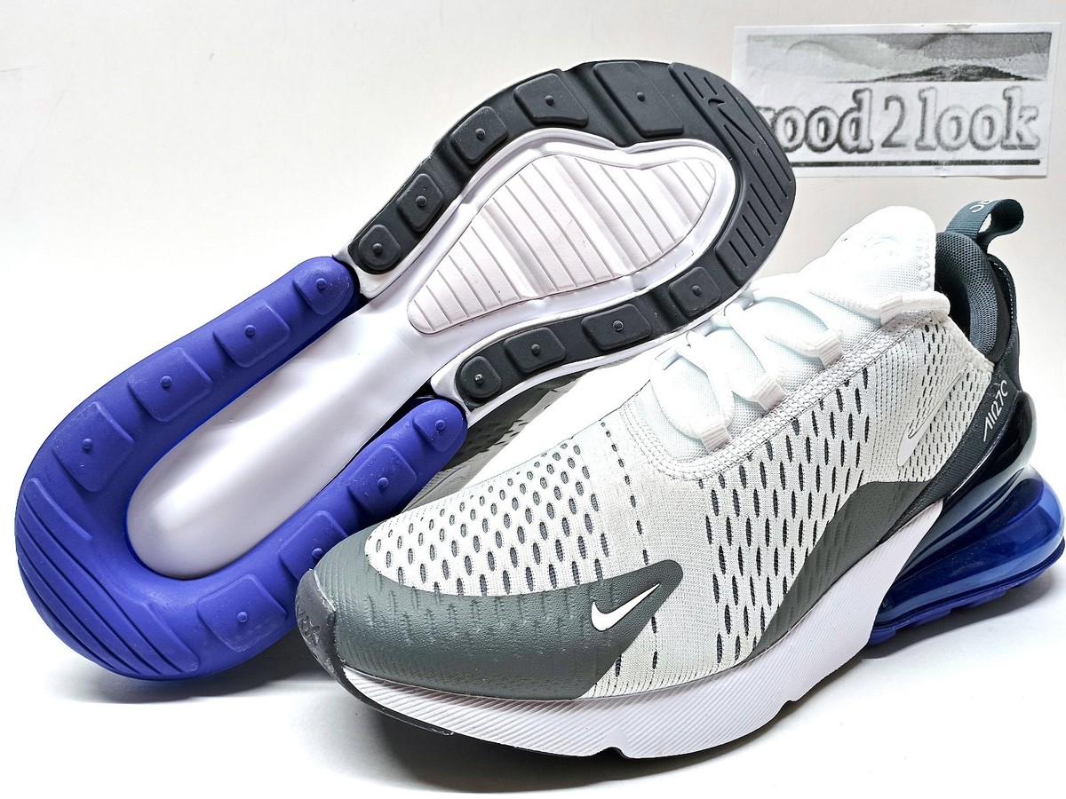 NIKE AIR MAX 270 SNEAKERS WHITE/PERSIAN VIOLET SIZE MEN'S 7