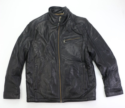 Andrew Marc New York 100% Leather Jacket Men's Size M Style MM2A1934 Black New