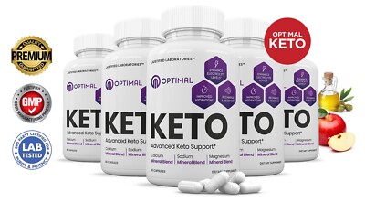 Optimal Keto ACV Pills 1275MG New Improved Formula 5 Pack