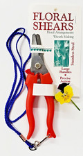 FLORAL SERRATED SCISSORS WITH LOCK & LANYARD