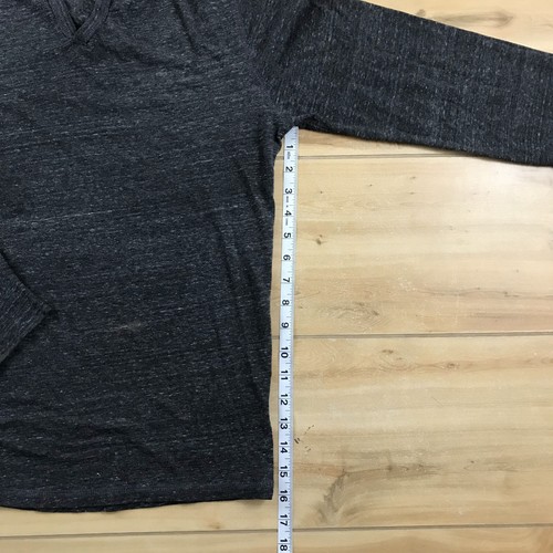 Threads 4 Thought Women's Medium Gray V Neck Pullover Hoodie Distressed - Picture 11 of 14