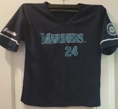 Seattle Mariners Ken Griffey Jr Vintage Franklin Jersey YOUTH Size Medium  #24