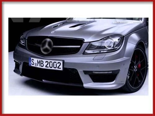 08-14 Clase C C63 Estilo Negro Rejilla Facelift C63 Parachoques C250 C300 C200 C350 Foto 2 de 4