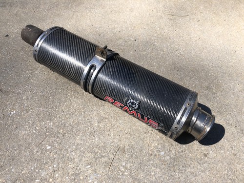 Remus Grand Prix Carbon Fiber Exhaust Muffler Silencer Motorcycle