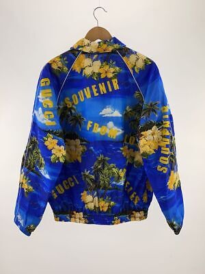 GUCCI Other Jacket 46 Nylon Blue Total Pattern 694137 zajio GUCCI Other Jacket 46 Nylon Blue Total Pattern 694137 zajio