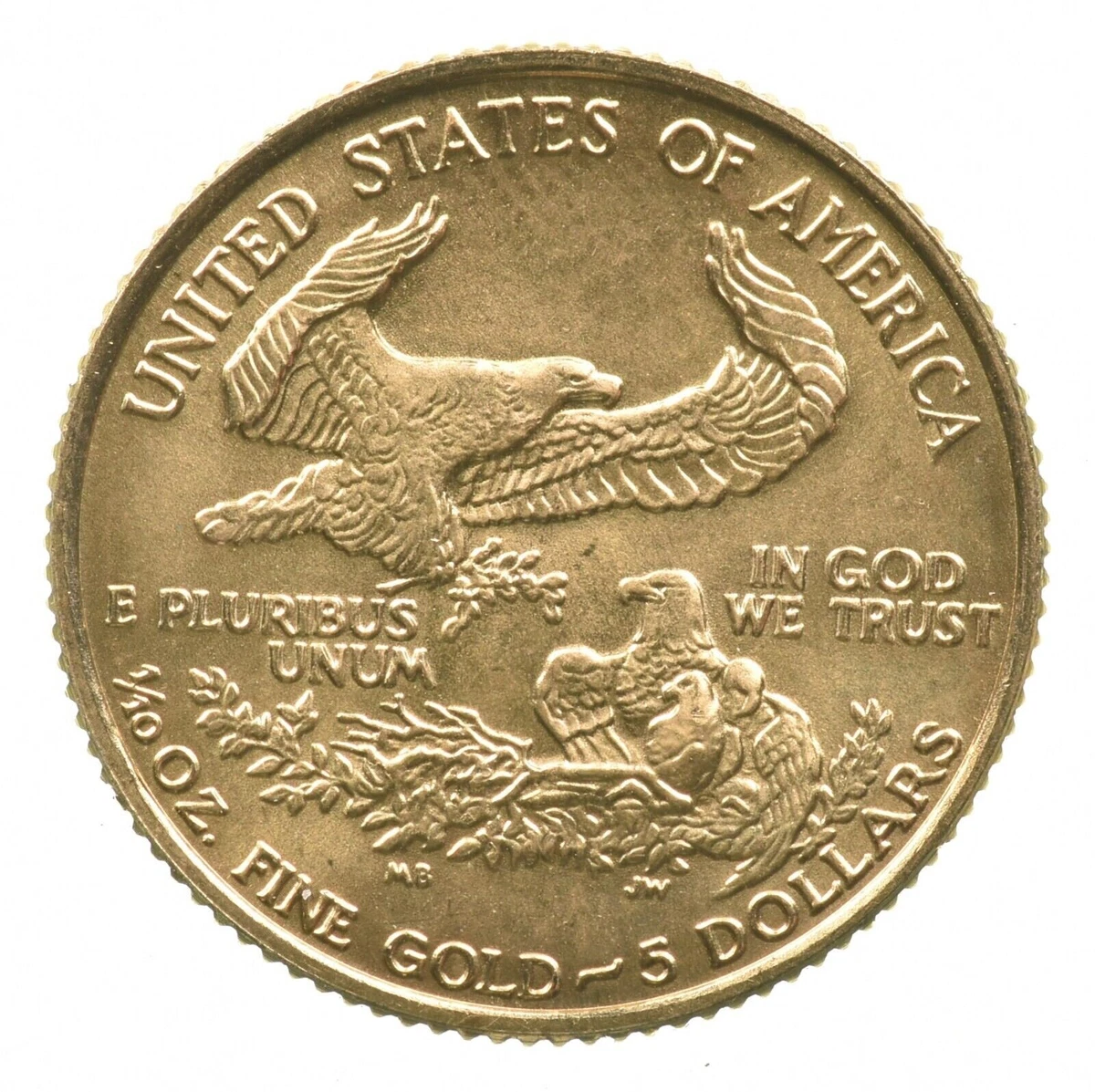 American Eagle 1/10 oz Precious Metal Content per Unit 1986 Gold