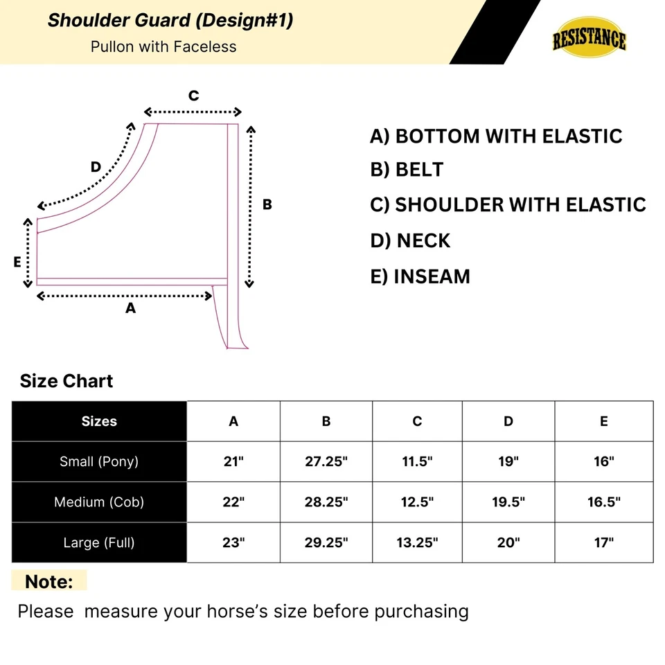 Protector de hombro de caballo Resistance Premium - Chaleco de caballo de tela de spandex de alta elasticidad Foto 2 de 4