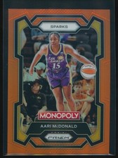 Aari McDonald 2024 Panini Prizm Monopoly WNBA Orange Prizm Sparks /124