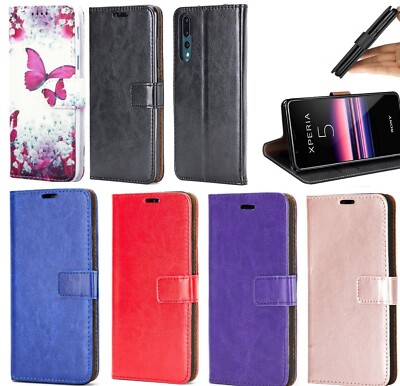 Für Sony Xperia 10 iii / 10 ii Hülle Leder Flip Ständer Wallet Book Handy Cover
