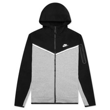 Nike Tech Fleece Men's Full Zip Hoodie, 2XL - Black/Gray