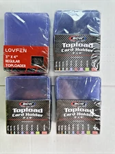 BCW 3x4 Topload Card Holder NEW 100 total lot of 4