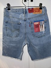 NEW LEVI  S BOYS SHORTS size 12 Regular 511 SLIM JEAN Adjust Waist 26  Light Wash