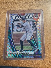 2021 Panini Mosaic Baseball Will to Win Silver Prizm # WTW10 Carlos Correa