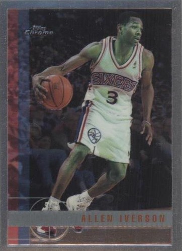 1997-98 TOPPS FINEST MASTERS W/ COATING - ALLEN IVERSON SIXERS