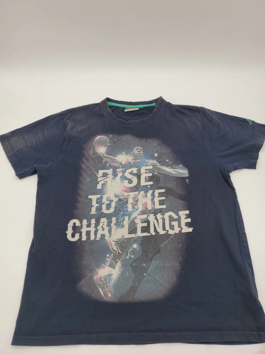 YES Tシャツ Kappa Basketball T-Shirt Mens L Vintage Black Graphic Print Logo