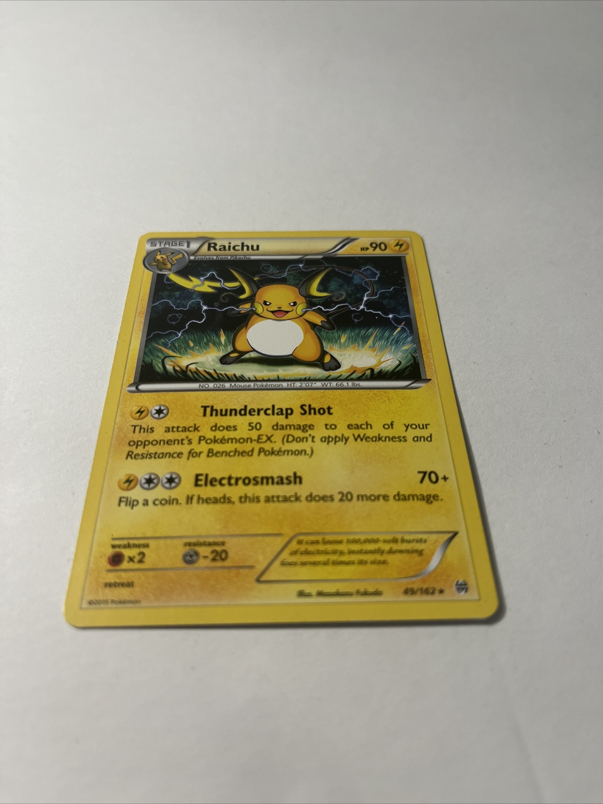 Pokémon TCG Raichu Breakthrough 49/162 Regular Rare