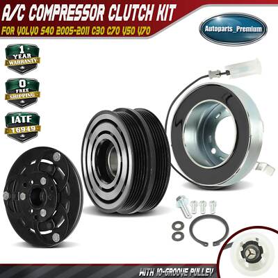 A/C Compressor Clutch Kit for Volvo S40 2005 2006-2011 C30 2008-2013 C70 V50 V70