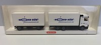 "Wiking 599 05 42,Festkoffer-Lastzug (Mb Actros) \"Nord-SüD\",1:87,Neu In Ovp"