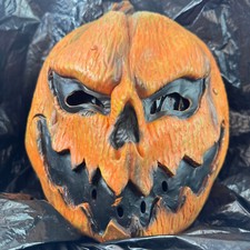 Pumpkin Jack-O'-Lantern Horror Scary Latex Mask Halloween Rubies Costume Adult