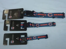 CHICAGO BEARS  14"- 20" long DOG/PET COLLAR  size Medium 3/4" wide NWT by Sparo