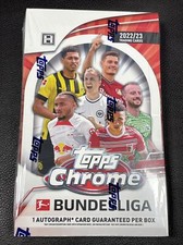 2022-23 Topps Bundesliga Chrome Factory Sealed Soccer Hobby Box! 1 AUTO!!