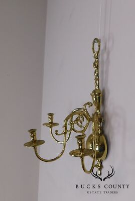 Virginia Metalcrafters Harvin Brass 3 Arm Wall Sconce | eBay display picture 1