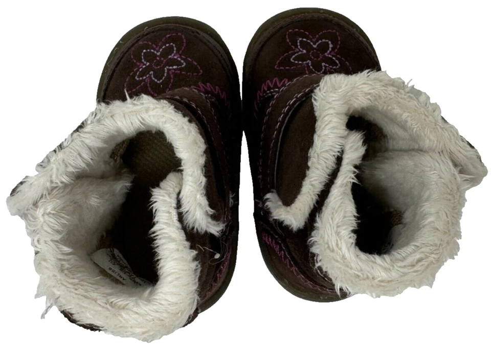 Stride Rite Toddler Girl's Arliss Ankle Booties Brown/Pink Size:2 156A - Image 3 of 4