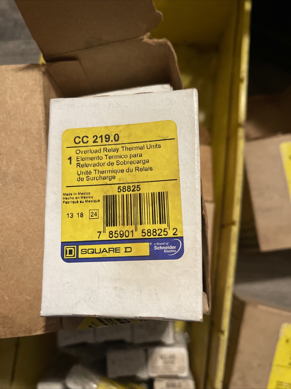 Square D CC219.0 Overload Relay Thermal Unit New