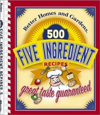 500 Five Ingredient Recipes (B - Plastic Comb - VERY GOOD