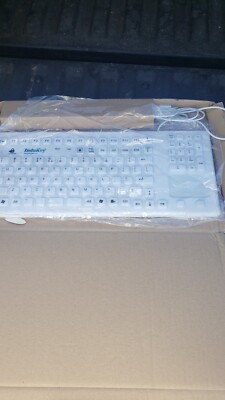 GETT INDUKEY KG23205 InduProof Pro Keyboard USB Wired Backlit Made Germany Wh5