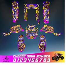 yamaha warrior 350 decals graphics stickers full kit atv 
