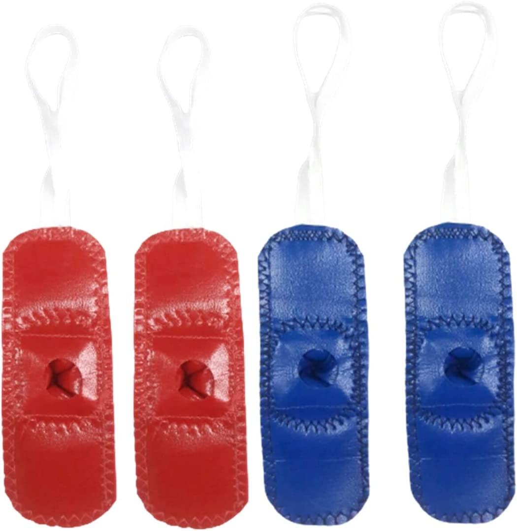 Fighting Gamefowl Rooster Supplies 2 Pairs Red & Bule Gloves Mitt