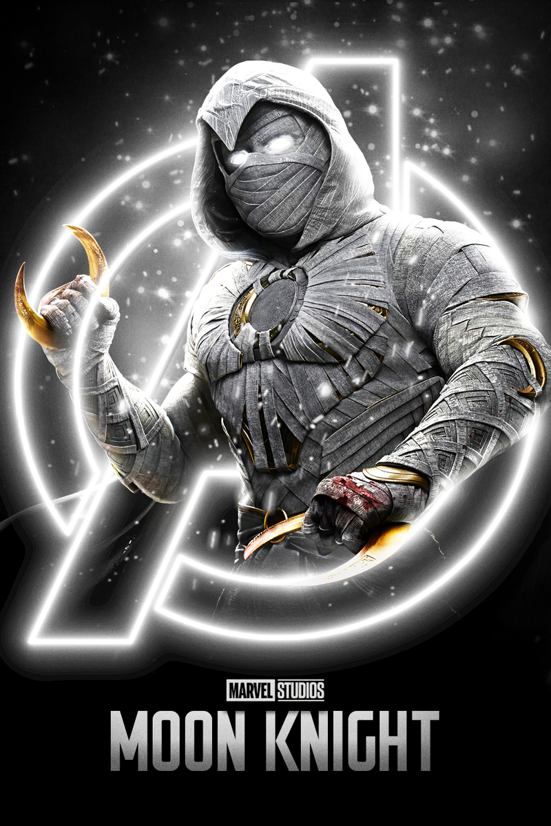 Marvel Moon Knight Oscar Isaac Marc Spector Metal Poster 7x11