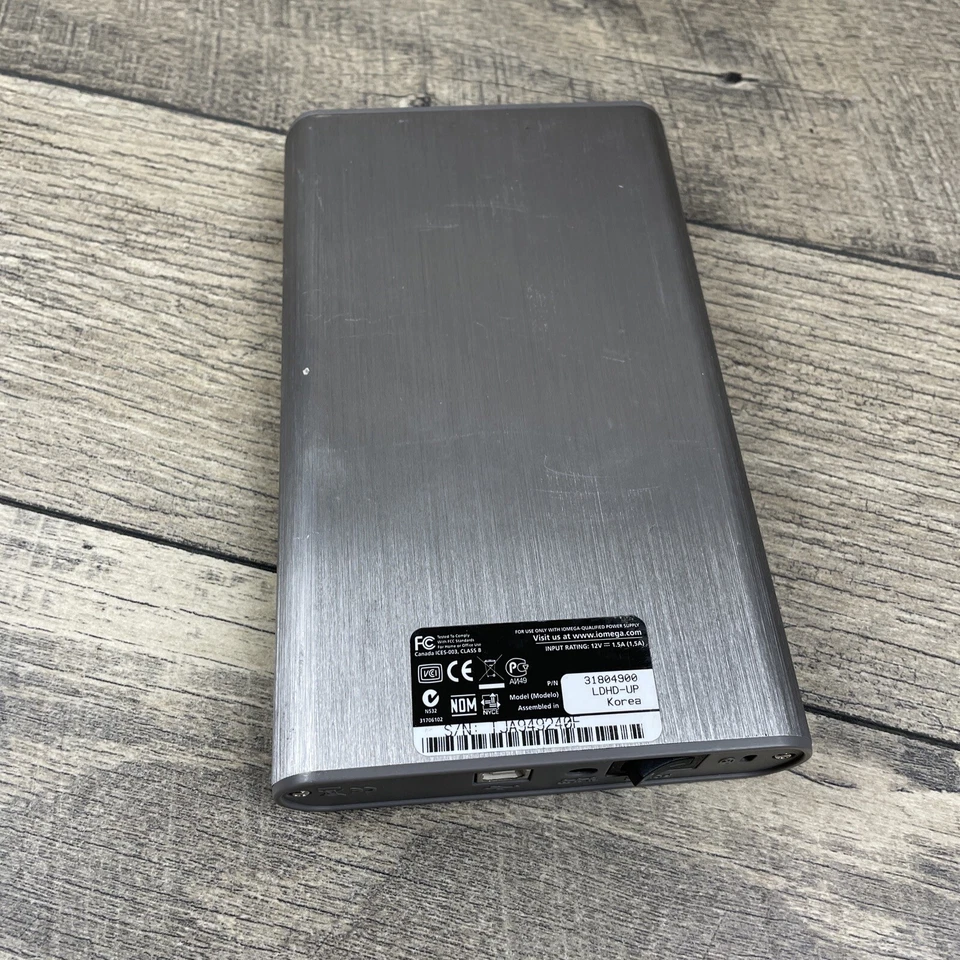 1.5 TB iomega Desktop External Hard Drive LDHD-UP - Stainless Steel Case - Image 4 of 4