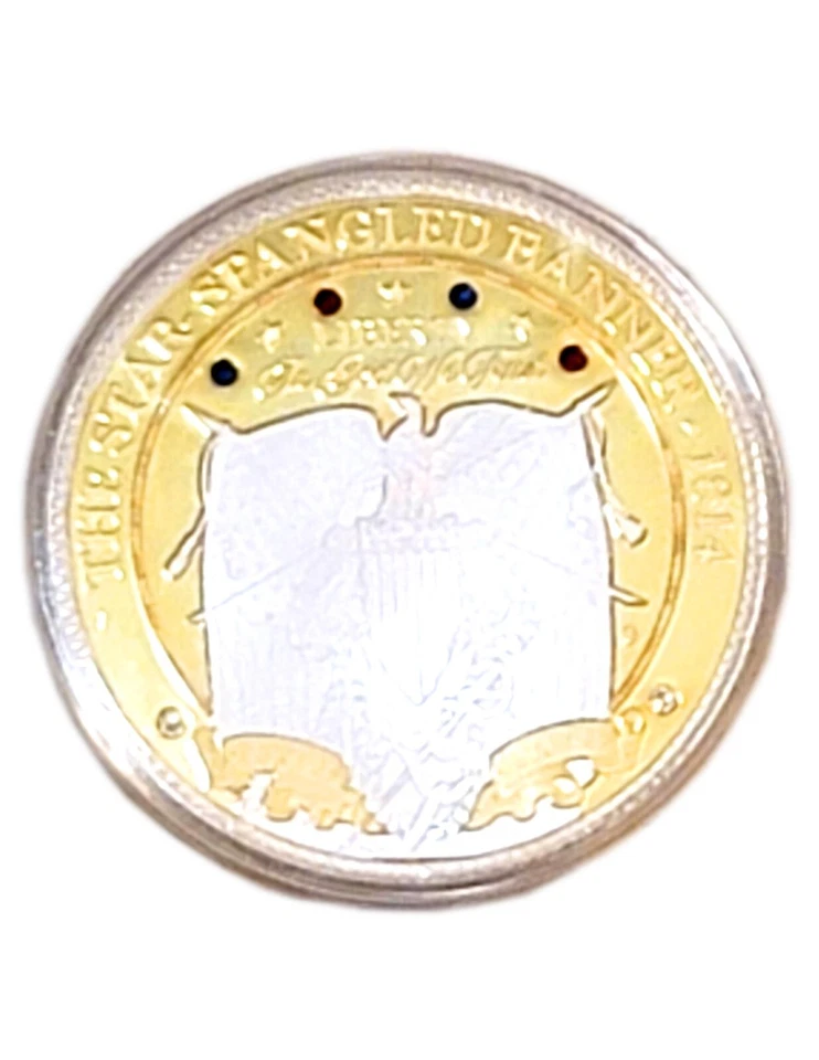 THE STAR-SPANGLED BANNER Jumbo Coin - 4 in diam x 6mm thick x 376 g (13.4oz) - Image 2 of 4