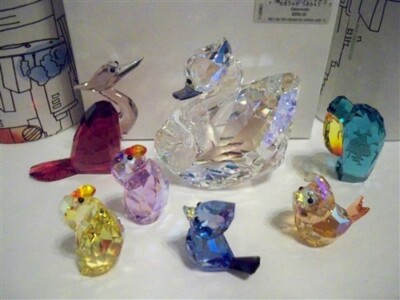 SWAROVSKI BIRDS ON BROADWAY SET - AUDREY JENNA JUSTIN GINGER FRED 