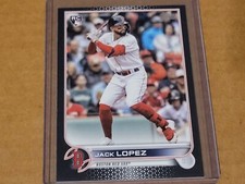 2022 Topps #418 Jack Lopez RC Black SP #/71 Boston Red Sox Nmmt