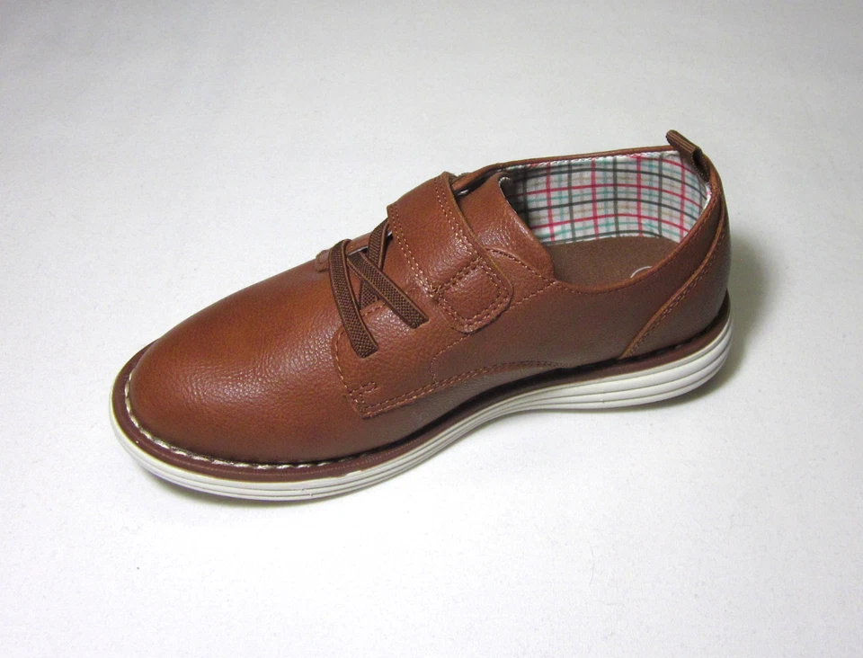 Sapatos sociais masculinos infantis marrom novo com etiquetas, gato e macaco - Imagem 3 de 4