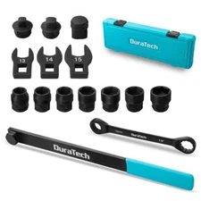 DURATECH 15PCS Universal Ratcheting Serpentine Belt Tool Set Belt Tensioner Tool