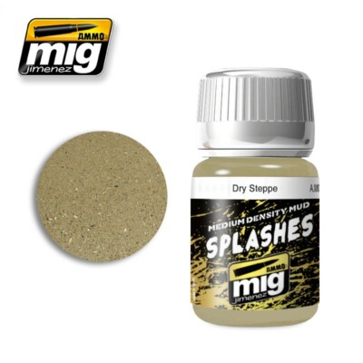 AMMO by Mig #A.MIG-1751 Dry Steppe Enamel Splashed Soil 35ml