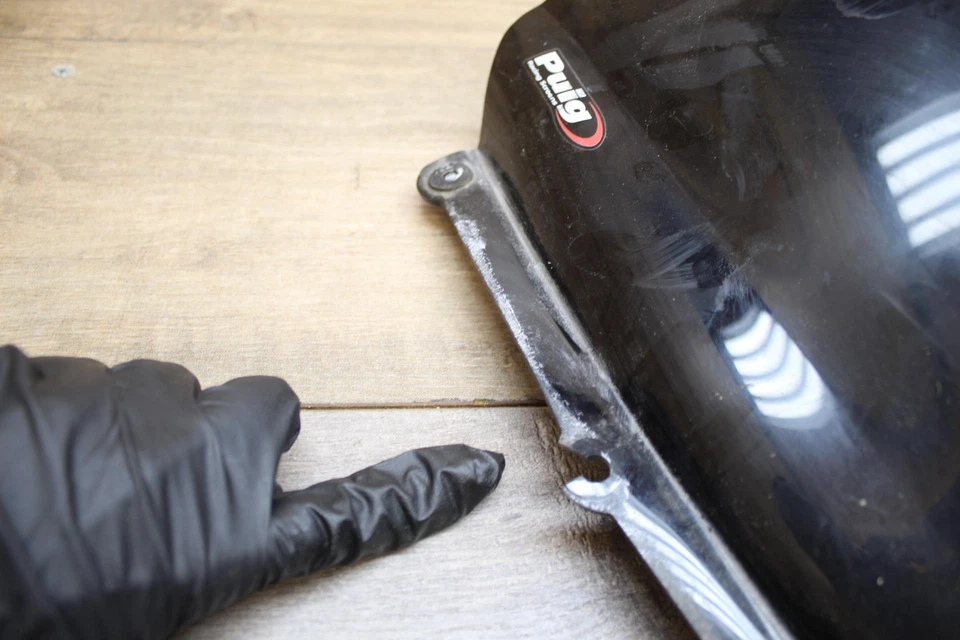 Suzuki GSXR1000 2007 mercado de accesorios negro puig parabrisas delantero Foto 3 de 4