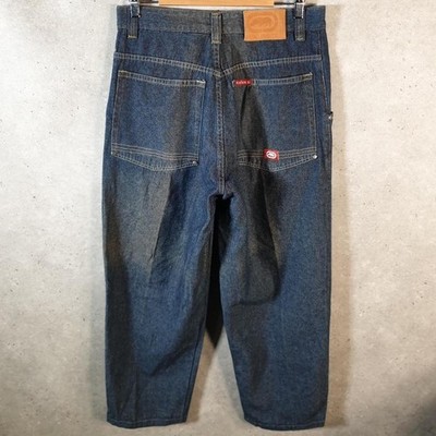 Vintage Ecko Unltd. Baggy Hip Hop Y2K Jeans Herren W32 L28 blau bestickt