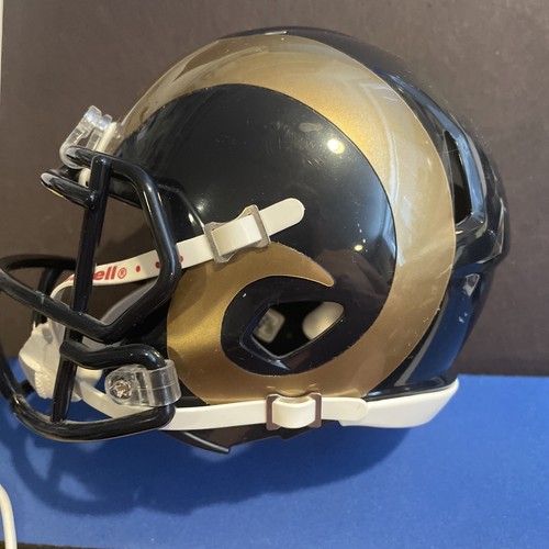 Marshall Faulk 28 Autographed Rams Mini Helmet JSA Certified - Picture 4 of 5