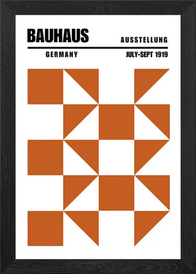 Bauhaus Ausstellungsposter gerahmt Wandbild Poster Leinwanddruck Bild