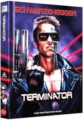 TERMINATOR 1  %UNCUT BluRay & DVD `84 Ent. MEDIABOK WATTIERT  &  GEPRÄGT OVP